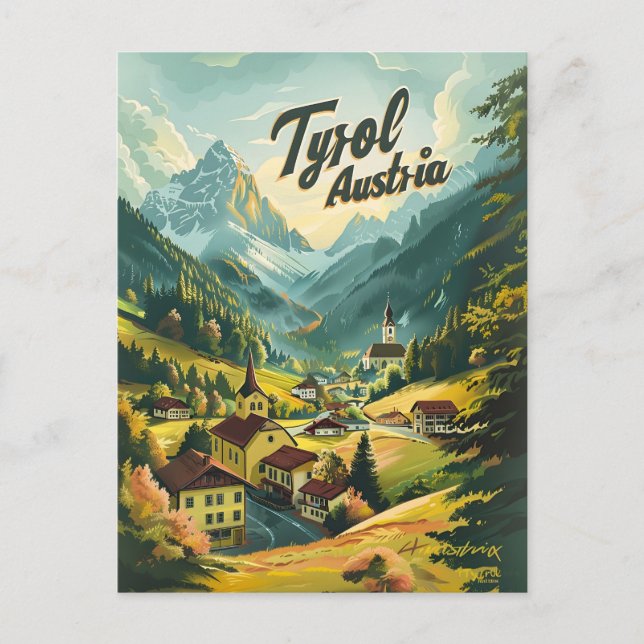 Tyrol Austria Postcard (Front)