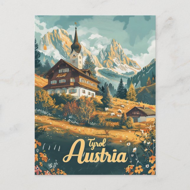 Tyrol Austria Postcard (Front)