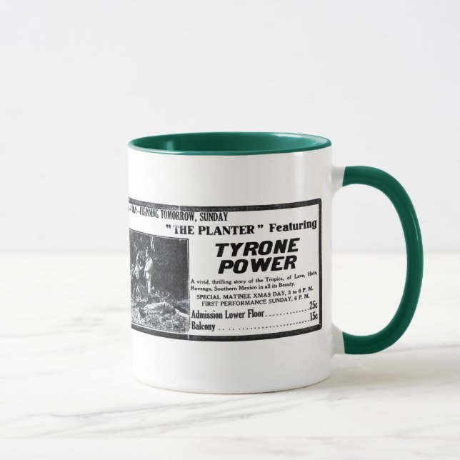 Tyrone Power 1917 vintage movie ad mug (Right)