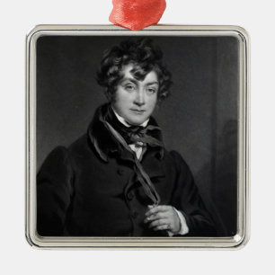 Tyrone Power, engraved by James Sands, c.1833 Metal Ornament