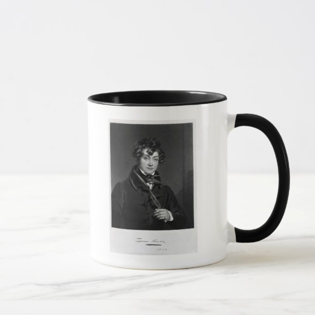 Tyrone Power, engraved by James Sands, c.1833 Mug (Right)