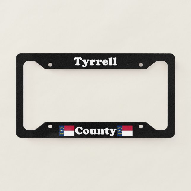 Tyrrell County North Carolina LPF License Plate Frame (Front)