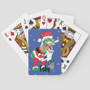 TySANTAsaurus Rex Christmas Playing Cards