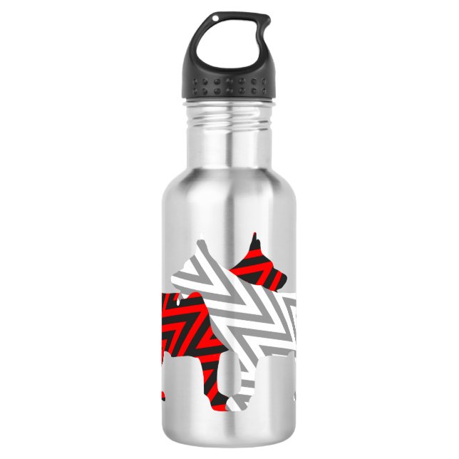 Tysk schäferhund water bottle (Front)