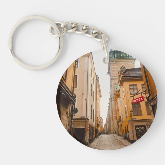 Tyska Brinken, Gamla Stan, Old Town, Stockholm Keychain (Front)