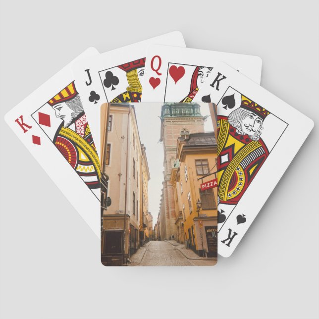 Tyska Brinken, Gamla Stan, Old Town, Stockholm Poker Cards (Back)