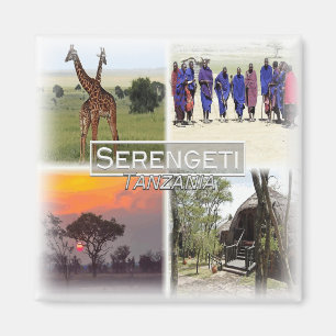 TZ0020 Africa, Tanzania, Serengeti N.P. Fridge Magnet