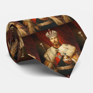 Tzar Nicholas II The Romanov Emperor of Russia Neck Tie
