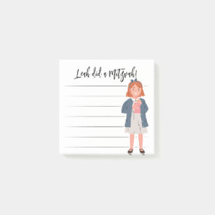 Tzedaka Mitzvah Notes - Girl Giving Tzedaka