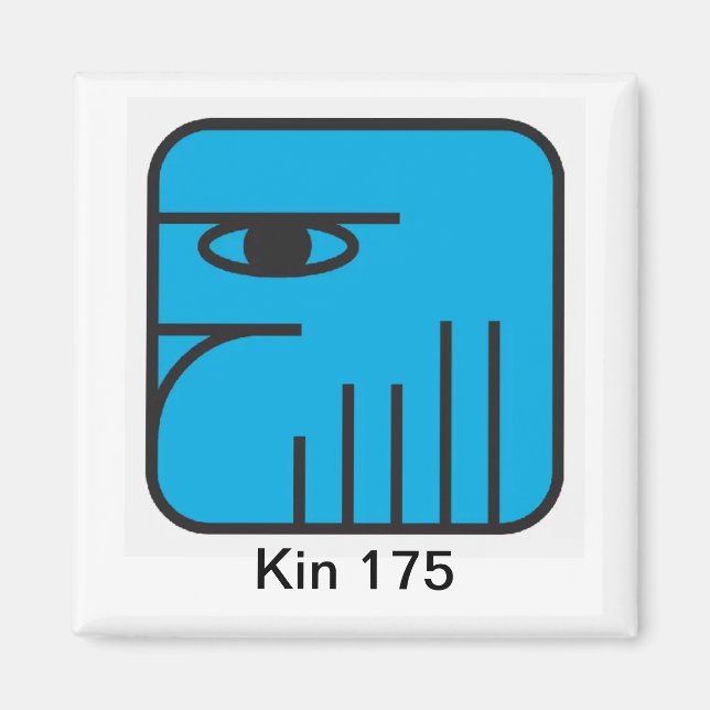 Tzolkin Aguia Azul Kin 175 Magnet (Front)