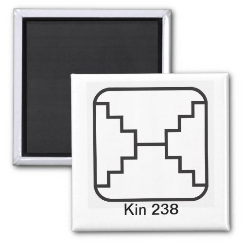 Tzolkin Espelho Branco Kin 238 Magnet