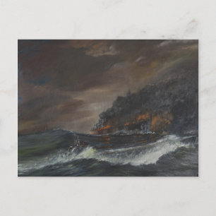 U107 750 days 1993 postcard