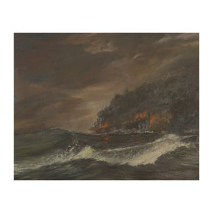 U107 750 days 1993 wood wall art