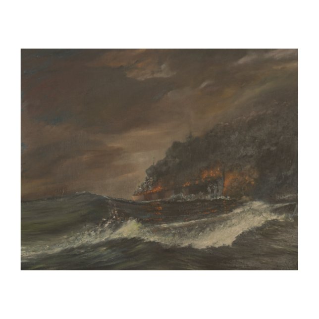 U107 750 days 1993 wood wall art (Front)