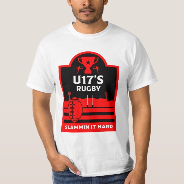 U17 Junior Rugby Players T-Shirt (Front)