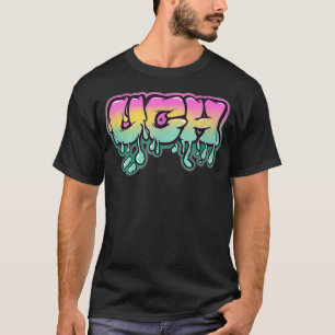 u201CUghu201D Drippy Creepy Pastel Goth Aesthetic T-Shirt