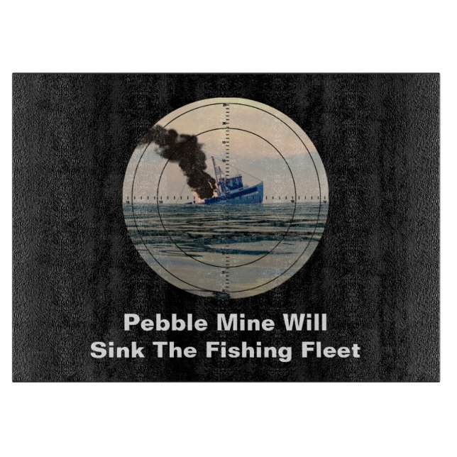 U-29 - Stop Pebble Mine Cutting Board (Front)