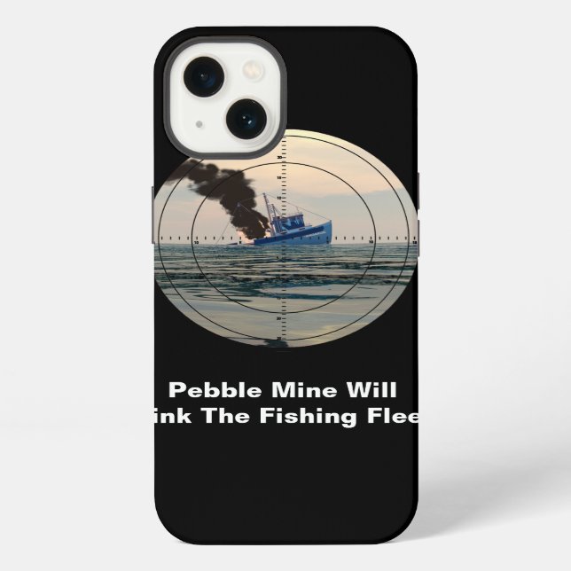 U-29 - Stop Pebble Mine Iphone Case (Back)