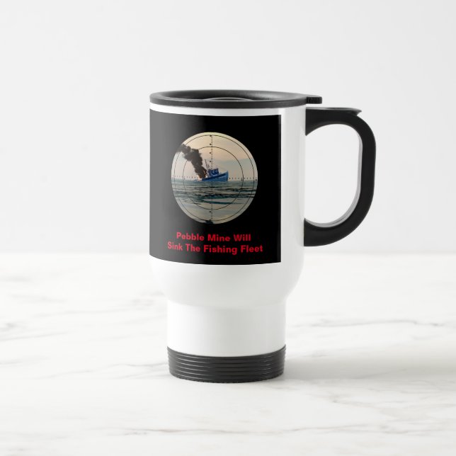 U-29 - Stop Pebble Mine Travel Mug (Right)