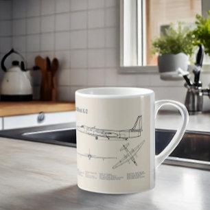 U-2 Dragon Lady - Airplane Blueprint Plans SD Coffee Mug