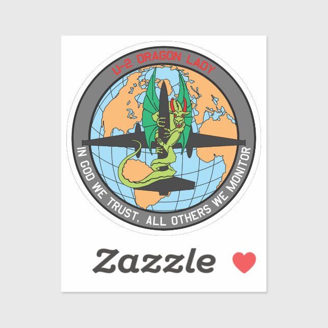 U-2 Dragon Lady Insignia Sticker (Sheet)