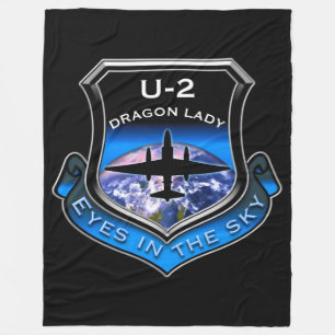 U-2 spy plane fleece blanket