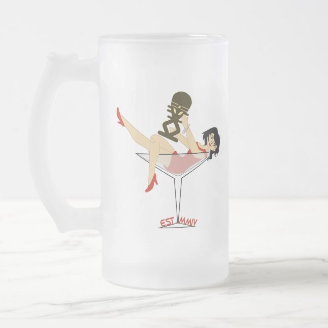 U.B.S Indycent Frosted Beer Mug (Left)