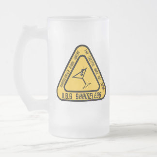 U.B.S Shameless Frosted Beer Mug
