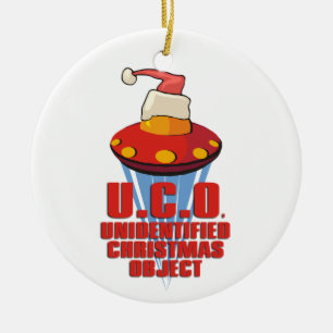 U.C.O. (Unidentified Christmas Object) Ceramic Ornament