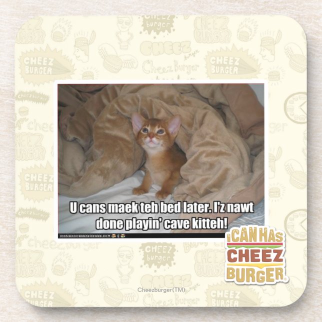 U can maek the bed later. beverage coaster (Front)