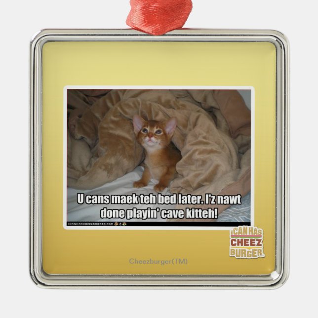 U can maek the bed later. metal ornament (Front)