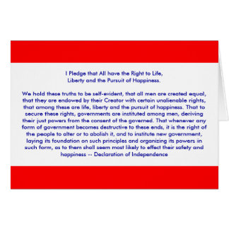 !!! U Create Declaration of Independence Cards