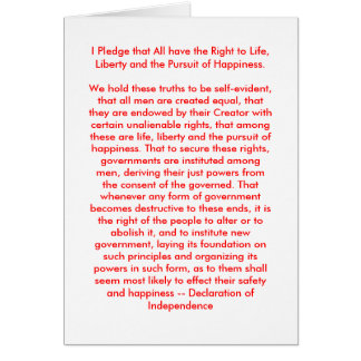 !!! U Create Declaration of Independence Cards