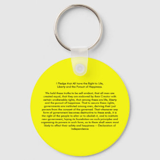 !!! U Create Declaration of Independence Keychain