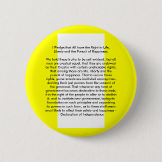 !!! U Create Declaration of Independence Pinback Button
