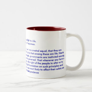 !!! U Create Declaration of Independence Two-Tone Coffee Mug