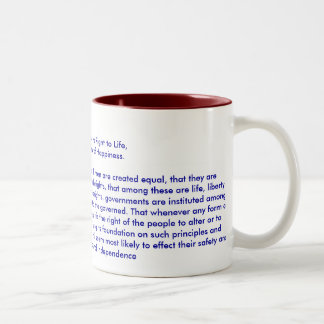 !!! U Create Declaration of Independence Two-Tone Coffee Mug