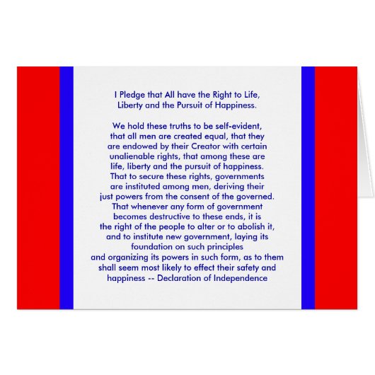 !!! U Create I Pledge Cards (Front Horizontal)