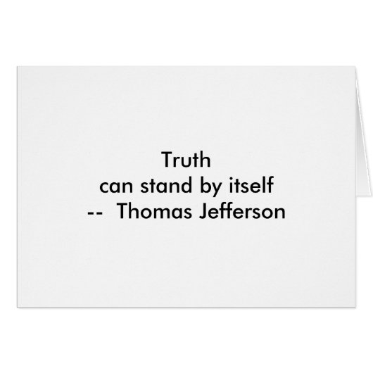 !!! U Create Truth can stand by itself Cards (Front Horizontal)