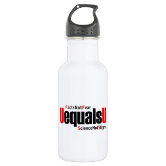 U equals U - HIV Undetectable - Science not Stigma Stainless Steel Water Bottle