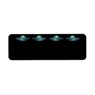U.F.O. Flying Saucer ADDRESS LABELS