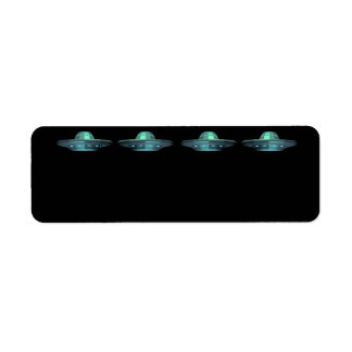 U.F.O. Flying Saucer ADDRESS LABELS 