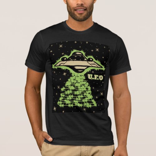 UFO In Space T_Shirt
