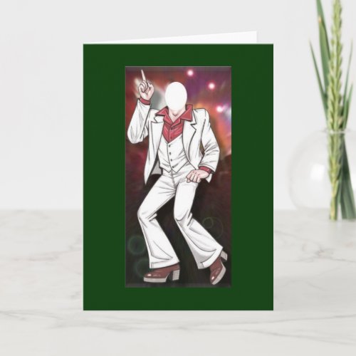 U Fill Photo Male Disco Dancer Card