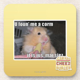 U found me a corn beverage coaster