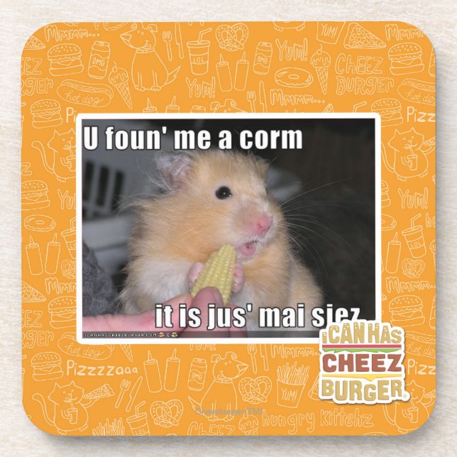 U found me a corn coaster (Front)