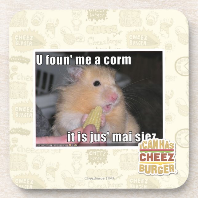 U found me a corn drink coaster (Front)