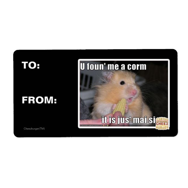 U found me a corn label (Front)