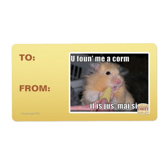U found me a corn label (Front)