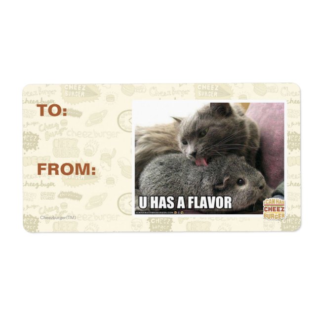 U HAS A FLAVOR LABEL (Front)
